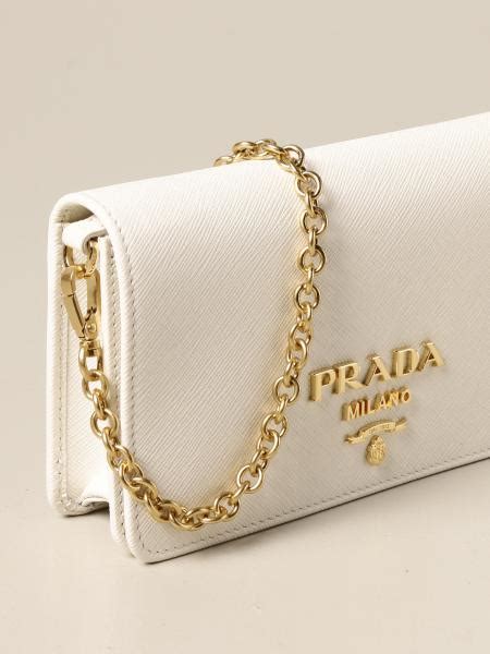 prada white purses|Prada white shoulder bag.